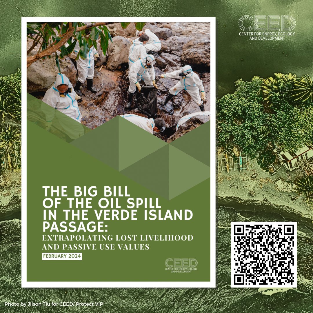 In its latest paper, CEED provides a science-based extrapolation of the damage caused by the oil spill that hit the Verde Island Passage a year ago - harming communities and livelihoods, and placing precious biodiversity in peril. Read on: ceedphilippines.com/report-the-big… #ProtectVIP