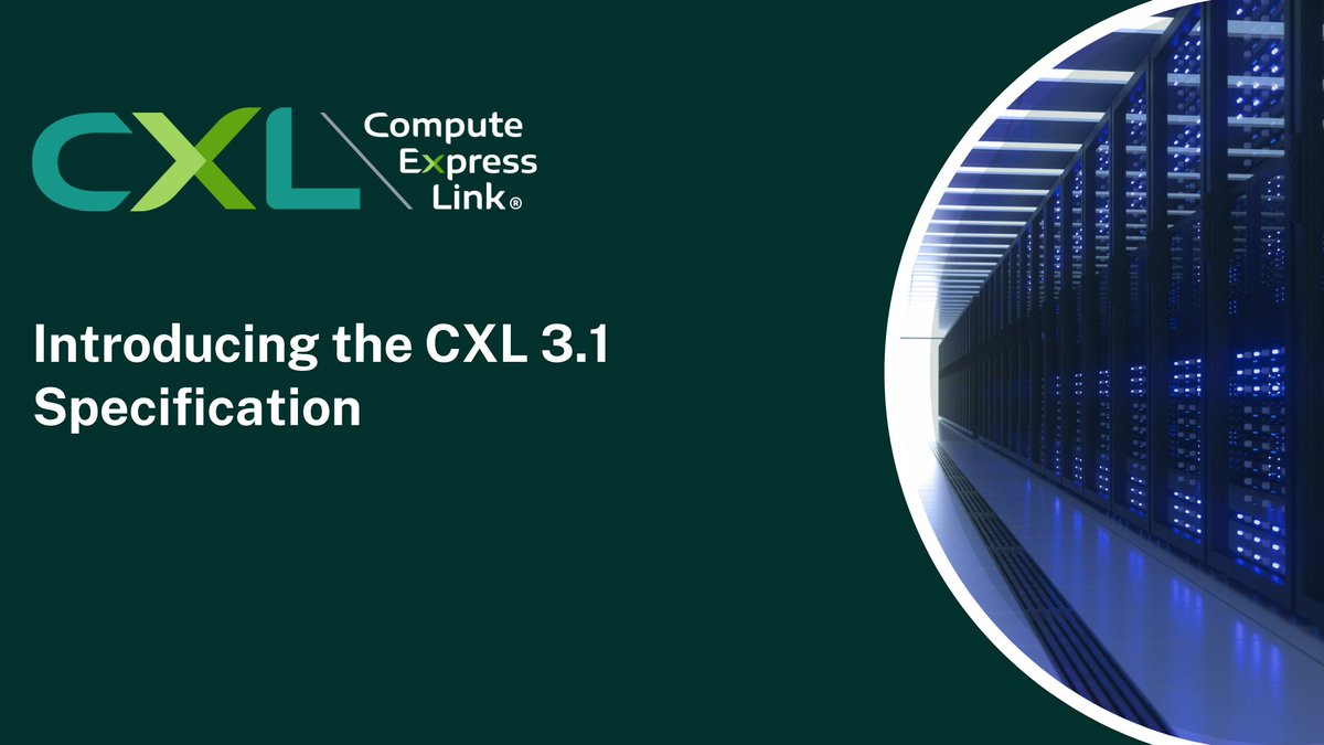 #CXLConsortium’s “Introducing the #CXL 3.1 Specification” webinar highlighted the enhancements included in the specification, including fabric improvements and extensions, TSP, and memory expander improvements. View the webinar recording to learn more: bit.ly/3IdLUqs