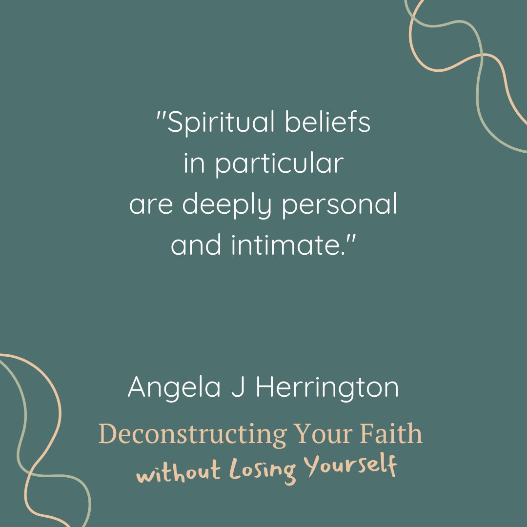 AngHerrington's tweet image. There&apos;s no cookie-cutter answer to what you should believe. The only way to figure out what you believe is to start asking questions that you may never be able to answer.  #deconstructingfaith