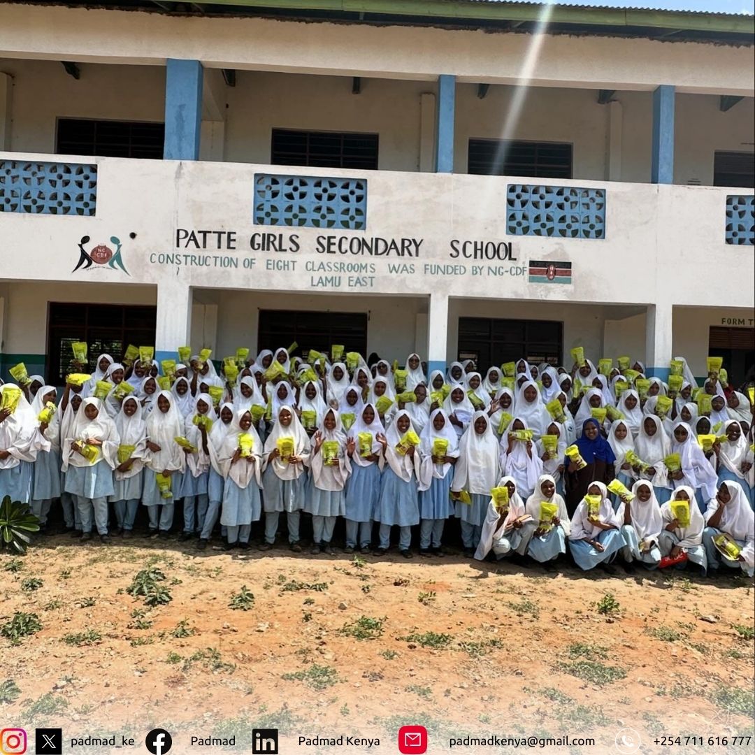 📚 Our journey continued with a menstrual hygiene session at Patte Girls Secondary School, advancing our mission to #endperiodstigma and #endperiodpoverty.
#Padmad #menstrualhygiene #menstrualeducation #bleedwithpride 
:
|Elodie | Coke | Charlene Ruto | USD 5000 | Peter Morgan