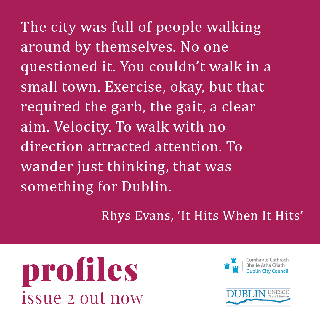 Rhys Evans (@discojaded) explores loneliness, local politics and the unglamorous reality of obsessive-compulsive disorder in 'It Hits When It Hits'. Read his uplifting and uniquely funny short story in Profiles Issue 2.