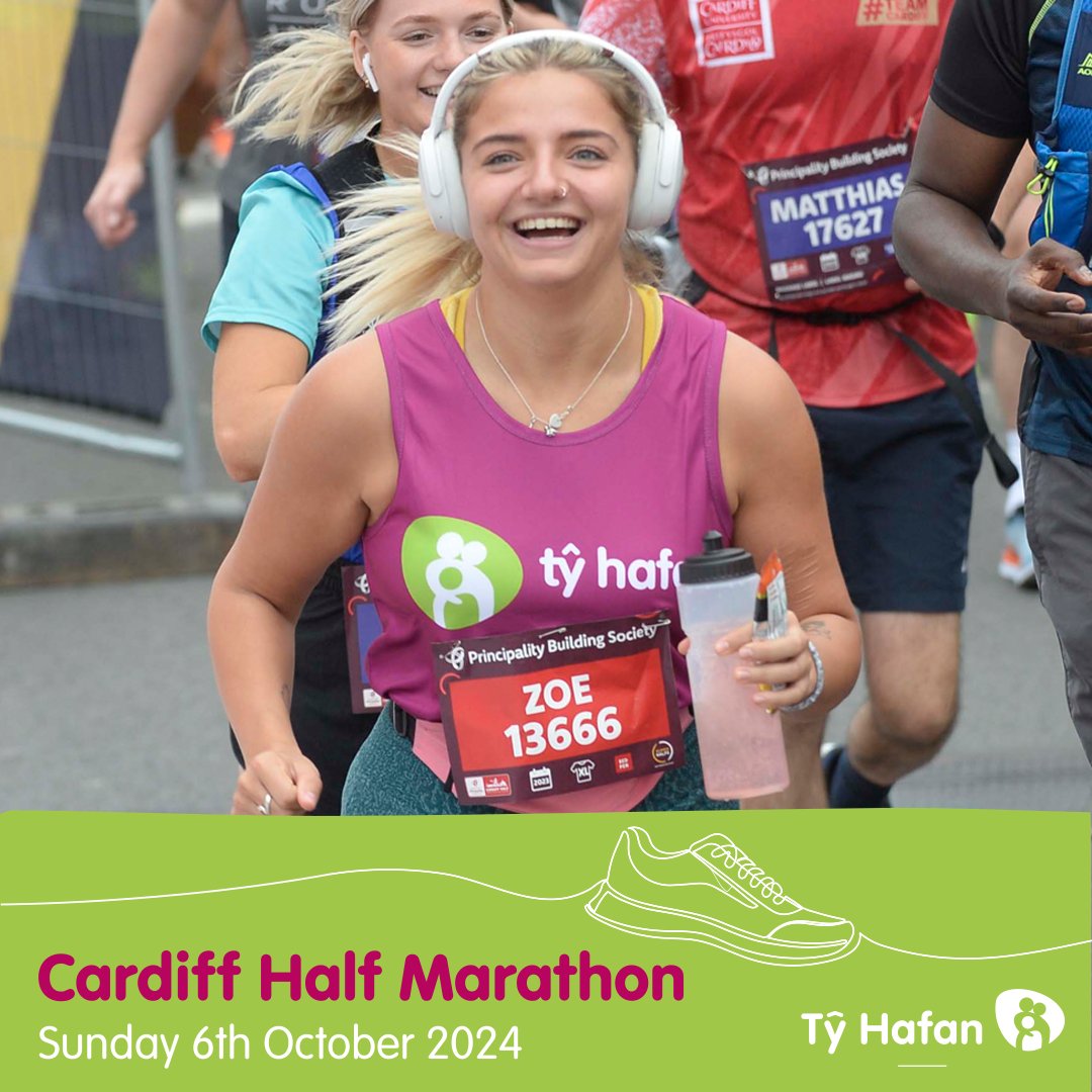 Change lives with every mile when you #RunTyHafan at the Cardiff Half Marathon. Take on this iconic event while helping @tyhafan be there for more seriously unwell children and their families in Wales 💚

Sign up today!

tyhafan.org/events/cardiff…