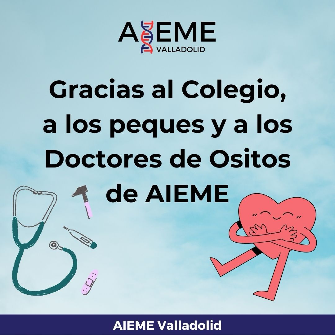 Esta actividad tiene el objetivo de, a través de un roll play, ayudar con el “Síndrome de la Bata Blanca 🥼”, que consiste en el miedo irracional de ir al médico o ver al personal sanitario. Desde AIEME queremos dar las gracias al cole y a los mini doctores ayudantes 🥰🩺.