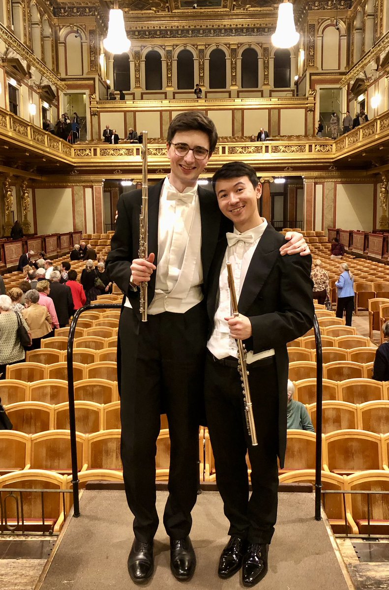 First time @ the Musikverein - fab hall but flute deskie Tom even better 🎶🌟💕