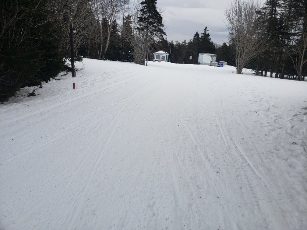 Monday: it’s a great day to skate ski FAST! 
Live from Pippy Park Winter Activity Centre (9am): “Good groom, nice control, corners are good. Some ice patches. Phenomenal ski - fastest I’ve experienced at @PPWACTrails ”