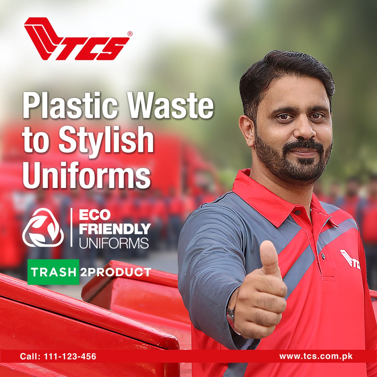 From Waste to Wear! In collaboration with Trash2Product, we are turning plastic waste into fashionable, eco-friendly uniforms. It's not just efficient; it's our commitment to the planet. #ChallengeForChange #EcoWarriors #SustainabilityStats #RecycleRevolution #SustainableChange