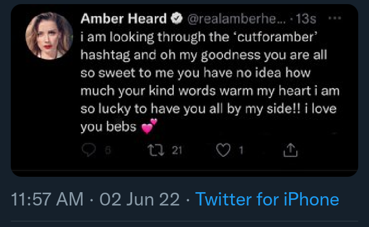 LadyOnTheBrink's tweet photo. @FionaSturges @FT @tortoise I wonder how empathetic Amber was during the #CutForAmber event, which just happened to trend right after Mr Depp won his case?! Amber Heard never discouraged these cutters to stop; nor did she ever disclaim that she wasnt involved! I wonder why 🤔#WhoTrolledJohnny? #IgnoreAmber https://t.co/mdMMzNRZoP