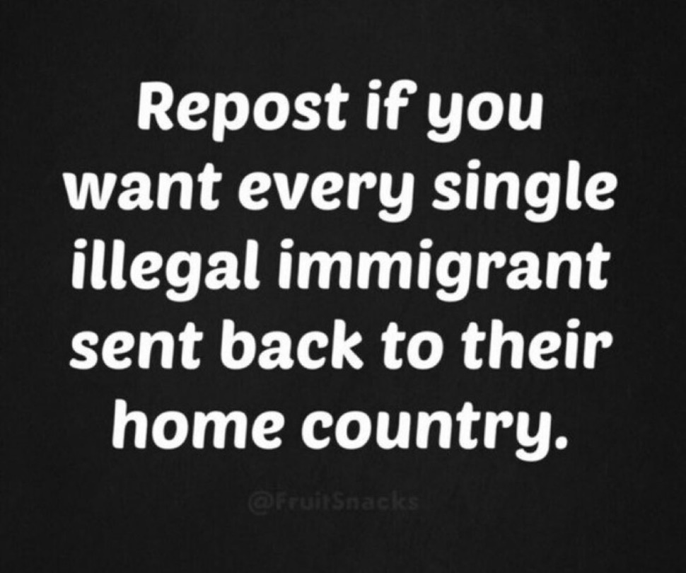 #PeriklesDepot #MAGA #AmericaFirst #Trump2024 Repost if you want every single illegal immigrant sent back to their home country. 💯💯💯