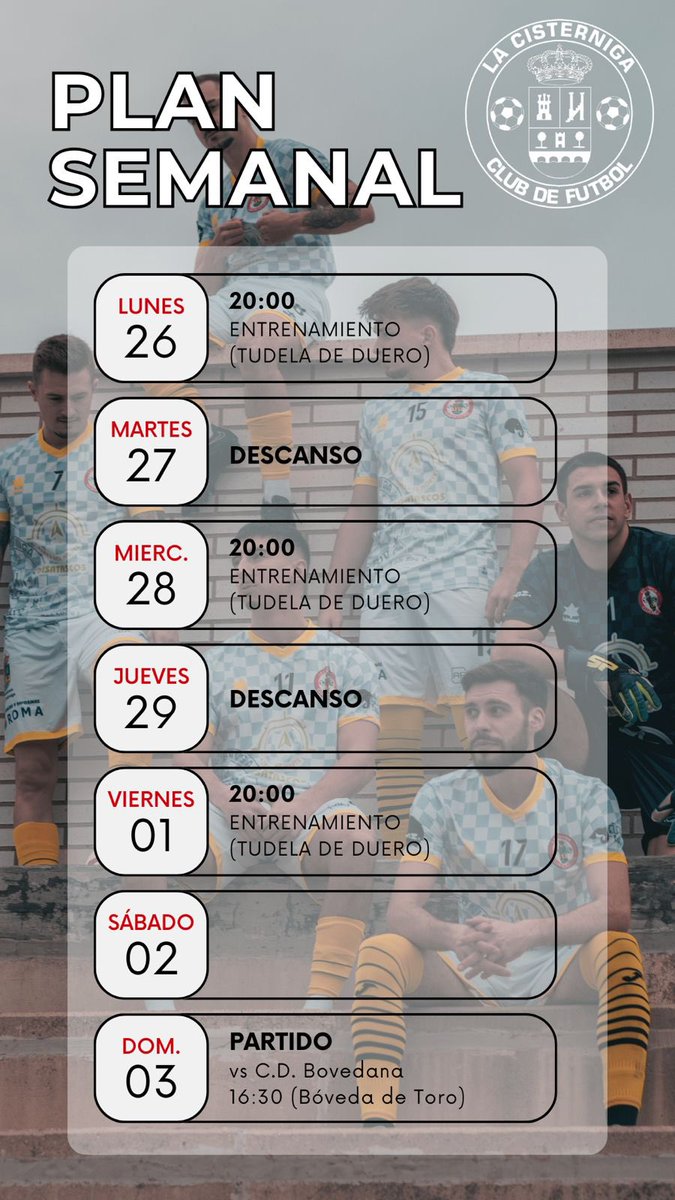 🗓️ PLAN SEMANAL 🗓️