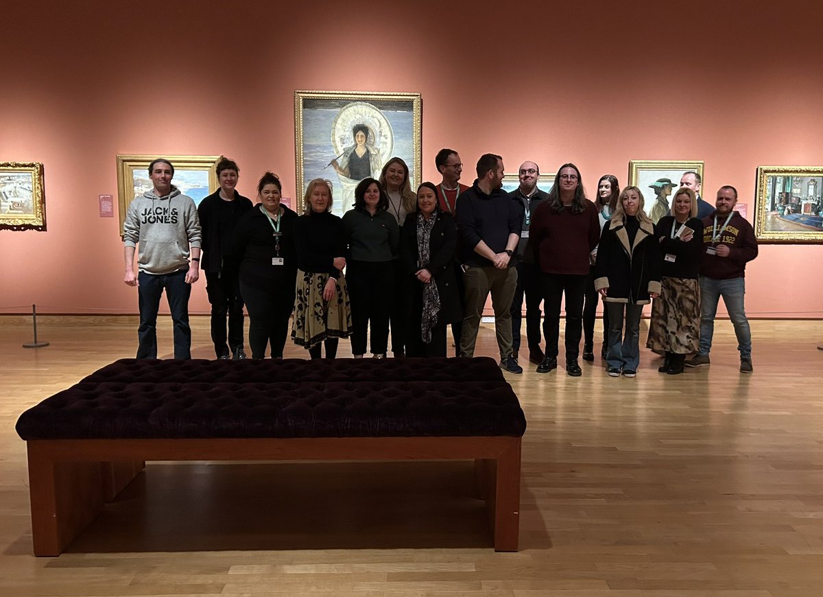 Just some of the very talented and dedicated people who worked on #LaveryOnLocation @UlsterMuseum - any exhibition is a big team effort bringing in a wide range of skills, knowledge and experience.