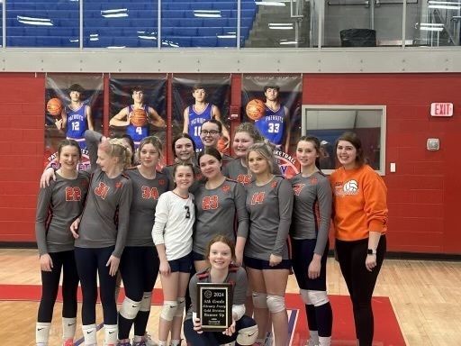 GCMSCougars's tweet photo. Congratulations to the 8th Grade Lady Cougar Volleyball Team and their 2nd place finish in the Allen-Co. Scottsville Tourney on Saturday! #GCMSImpact https://t.co/rzO6lNuyc9