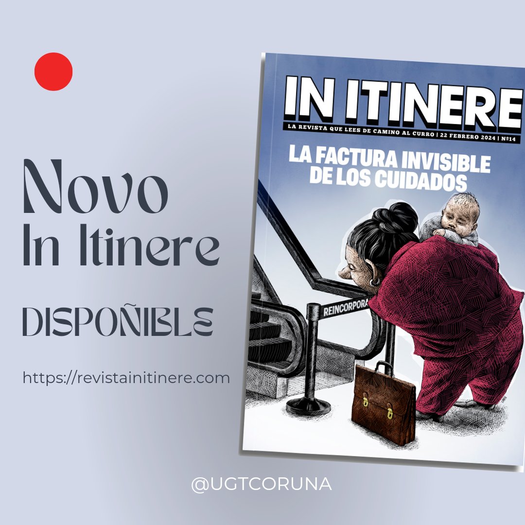 📕 Dispoñible novo número da revista @initinere_es

Reportaxe: A factura invisible dos coidados.

revistainitinere.com/revista-in-iti…

#UgtCoruña #initinere