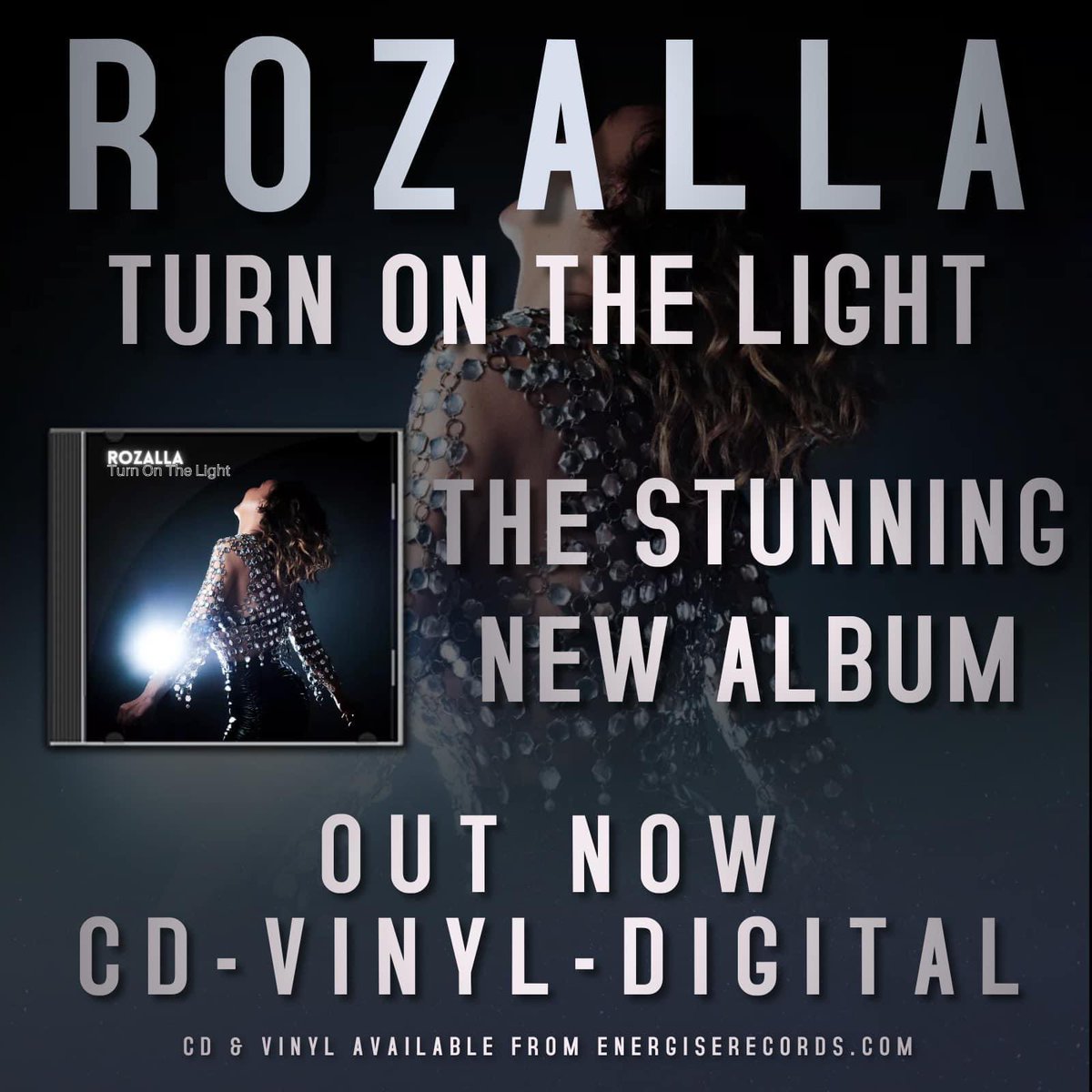 The incredible new album from @rozallab is out to download & stream now! CD (with bonus tracks) and clear vinyl are available from @Energise.  
Includes a euphoric cover of JK’s 90s classic “You & I” produced by me!

#rozalla #TurnOnTheLight #newmusic2024 #newmusicalert #newalbum