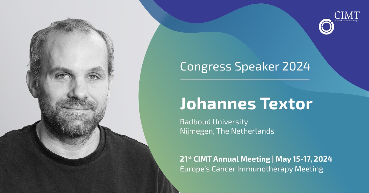 #AI is advancing cancer immunotherapy precision medicine. At the 21st CIMT Annual Meeting in May, we are excited to learn from @JohannesTextor the power of in silico tools for immunotherapy trials. bit.ly/3SR4gSP