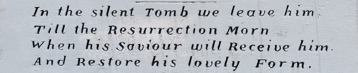 “In the silent Tomb we leave him, Till the Resurrection Morn When his Saviour will receive him, And restore his lovely Form.” #StAndrewsCathedral #StAndrews #GravesidePoetry