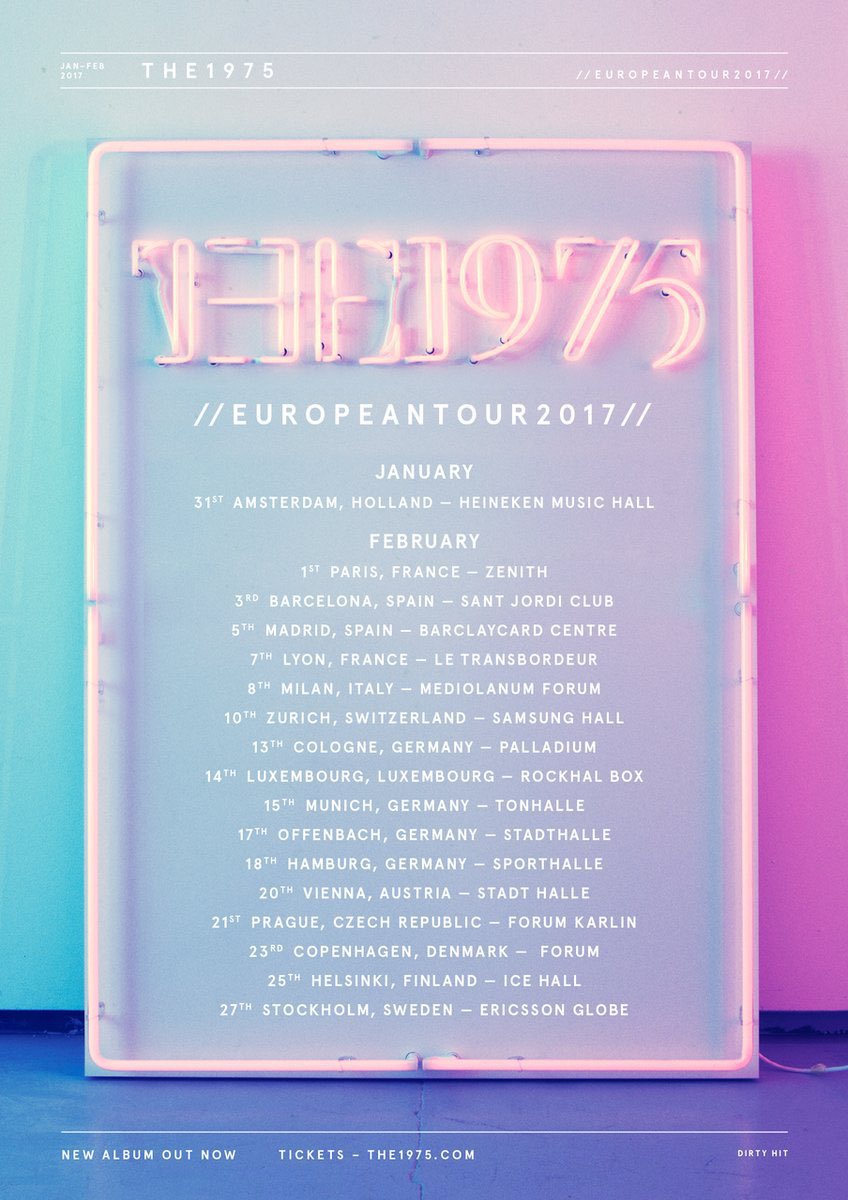 Today - The 1975 kick off their EU tour in Lisbon, Portugal It will be their first, non festival, EU shows since 2017 #The1975 #The1975ontour