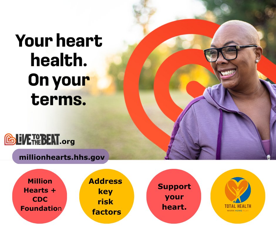 “Live to the Beat” campaign, aims to reduce the risk of cardiovascular disease (CVD) among Black adults ages 35 to 54 empowering healthier lives. Visit: tinyurl.com/mpds577r for many ways to learn heart health. #HeartMonth #TotalHealthUPS