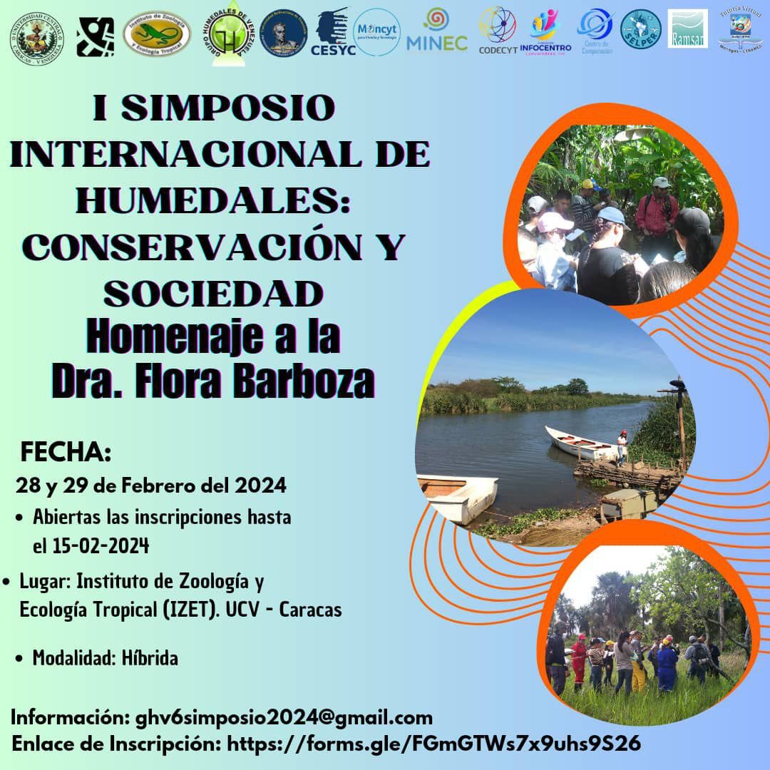 CaribeSurOrg's tweet photo. En la UCV es la cosa!
Este jueves #29Feb #CaribeSur participará en el I Simposio Internacional sobre Humedales organizado por la #UCV presentado el Proyecto de Rescate de la Data sobre Biodiversidad Marina en Venezuela. https://t.co/ZFgr3ktqrH