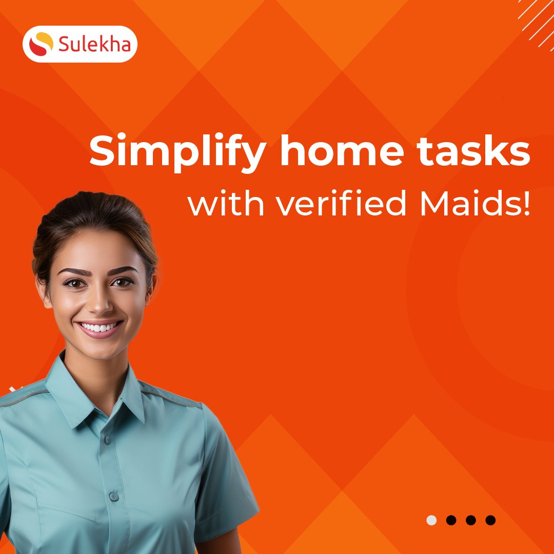 Sulekhadotcom's tweet image. Collaborate for personalized service, adapting to your unique home needs. Let Sulekha simplify your tasks - connect with reliable experts now! 🌟🏠 Click here - tinyurl.com/39utftvj #sulekha #sulekhahome #domestichelp #verifiedmaids