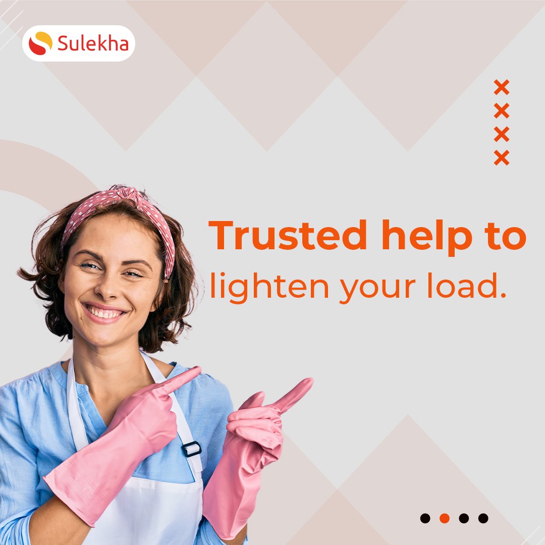 Sulekhadotcom's tweet image. Collaborate for personalized service, adapting to your unique home needs. Let Sulekha simplify your tasks - connect with reliable experts now! 🌟🏠 Click here - tinyurl.com/39utftvj #sulekha #sulekhahome #domestichelp #verifiedmaids