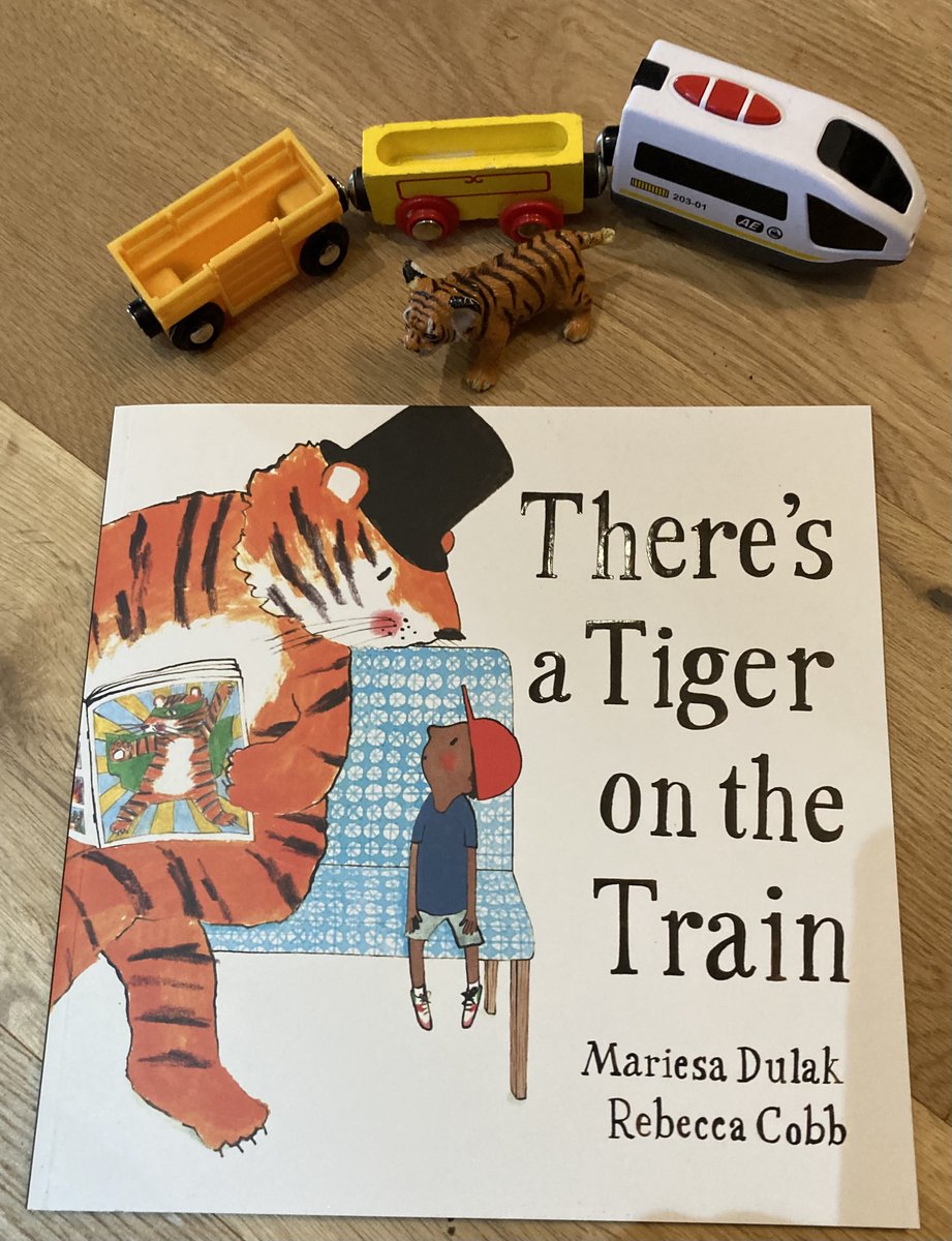 As part of #PassThePen I'm proud to showcase wonderful new author, @Mariesa Dulak. Have you seen her There's A Tiger on the Train, illustrated by @rebecca_cobb ? Great fun for children, and pause for thought for adults - @WorldBookDayUK @Booktrust  #WorldBookDay