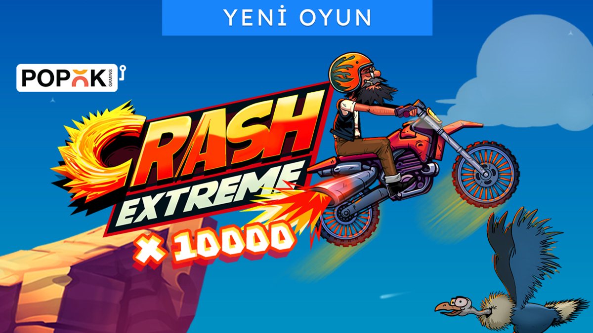 🆕 PopOk Gaming'in yeni oyunu Crash Extreme yayında!

Crash Extreme ile korkusuz bir motosikletçi 🏍 ol ve heyecan dolu maceralara atıl!  ⚡️

10.000 X'e 🔝 varan kazançlar sunar!

ikimisli Giriş - cutt.ly/ikimisli-giris

#ikimisli #CrashExtreme