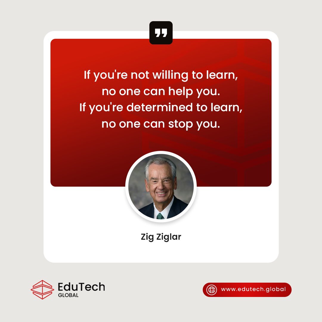 A person determined to learn can never be stopped. 

#educationquotes #edtechquotes #edtech #education