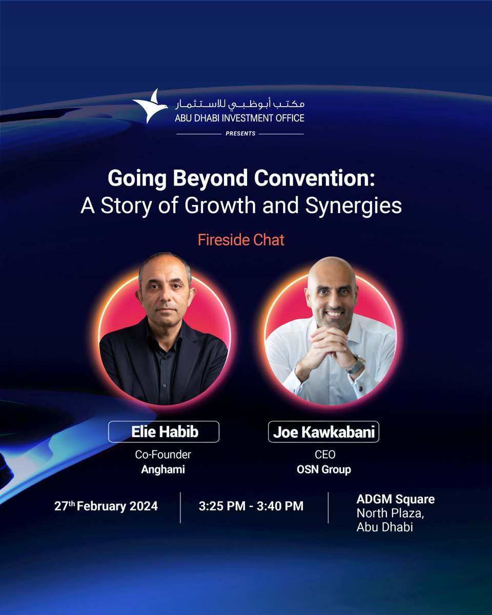 A few months ago, we announced the merger between @anghami & @OSNplus. What's in it for the customer? What's the strategic value for both companies? Why do we need more local mergers? For the 1st time tomorrow, we talk about it at @InvestAbuDhabi Impact Summit.…