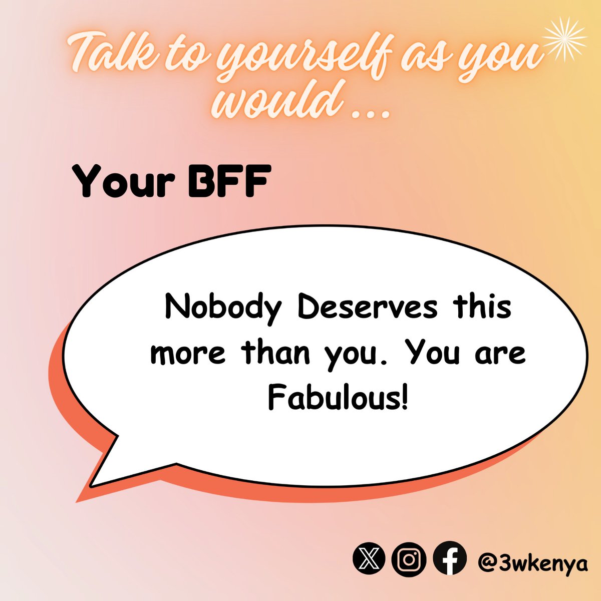 Happy #MindfulMonday, lovelies! Remember, when talking to yourself, sprinkle that queer magic ✨, toss in some self-love 🏳️‍🌈, and top it off with a dash of sass 💁‍♂️. Because darling, you're fabulous and deserve nothing less! 💖     #QueerAndProud #SpeakLoveToYourself #MentalHealth