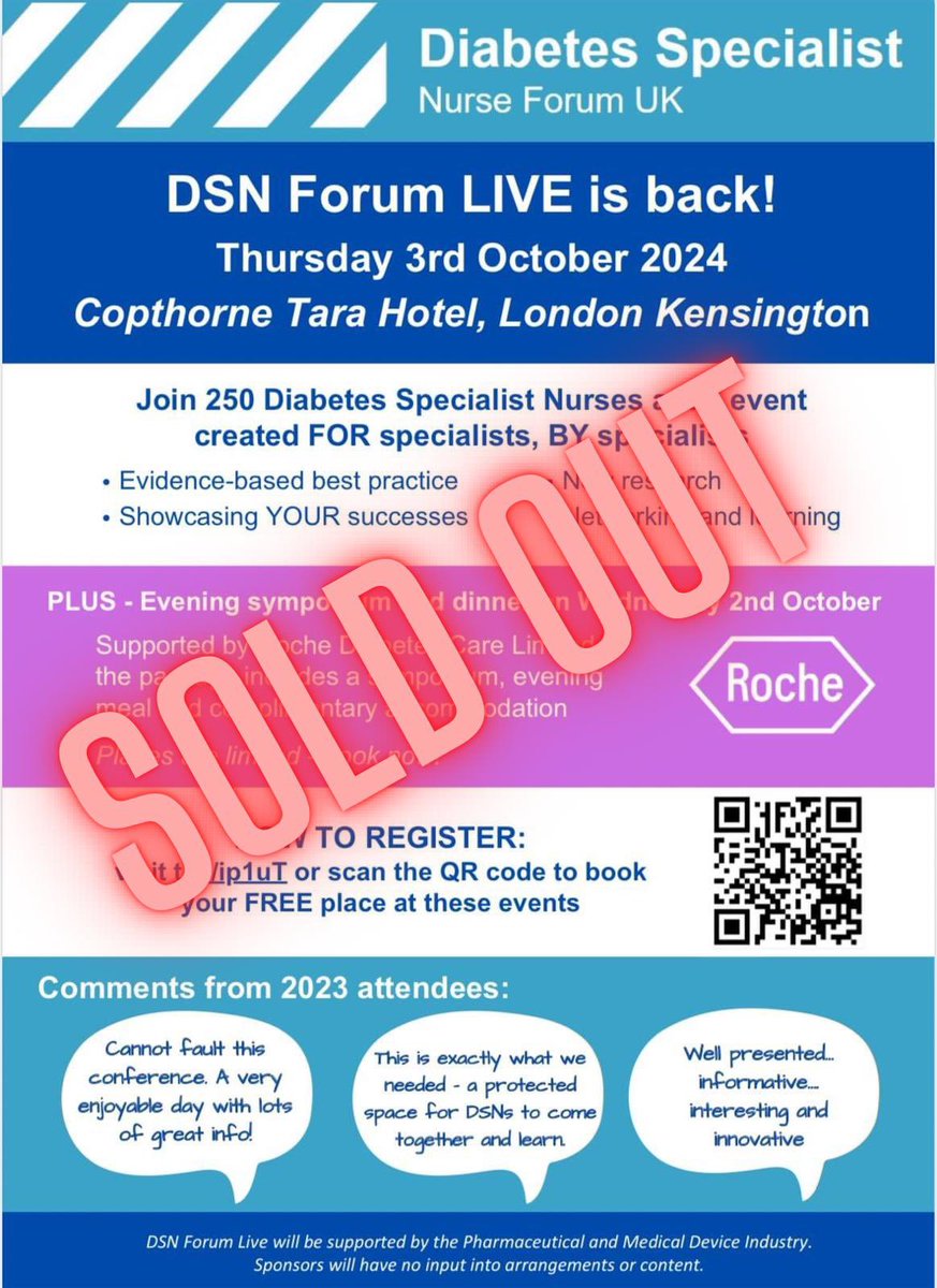 🤩WOW! We are completely sold out! We can’t wait to welcome 2️⃣5️⃣0️⃣ DSNs from across the UK to London! Protected Time to: 📖 learn 🔄share 🫱🏻‍🫲🏼network 🌟showcase you! With a complimentary hotel stay & meals to help RNs attend the event Wait list details soon! #CPD #CNSvalue