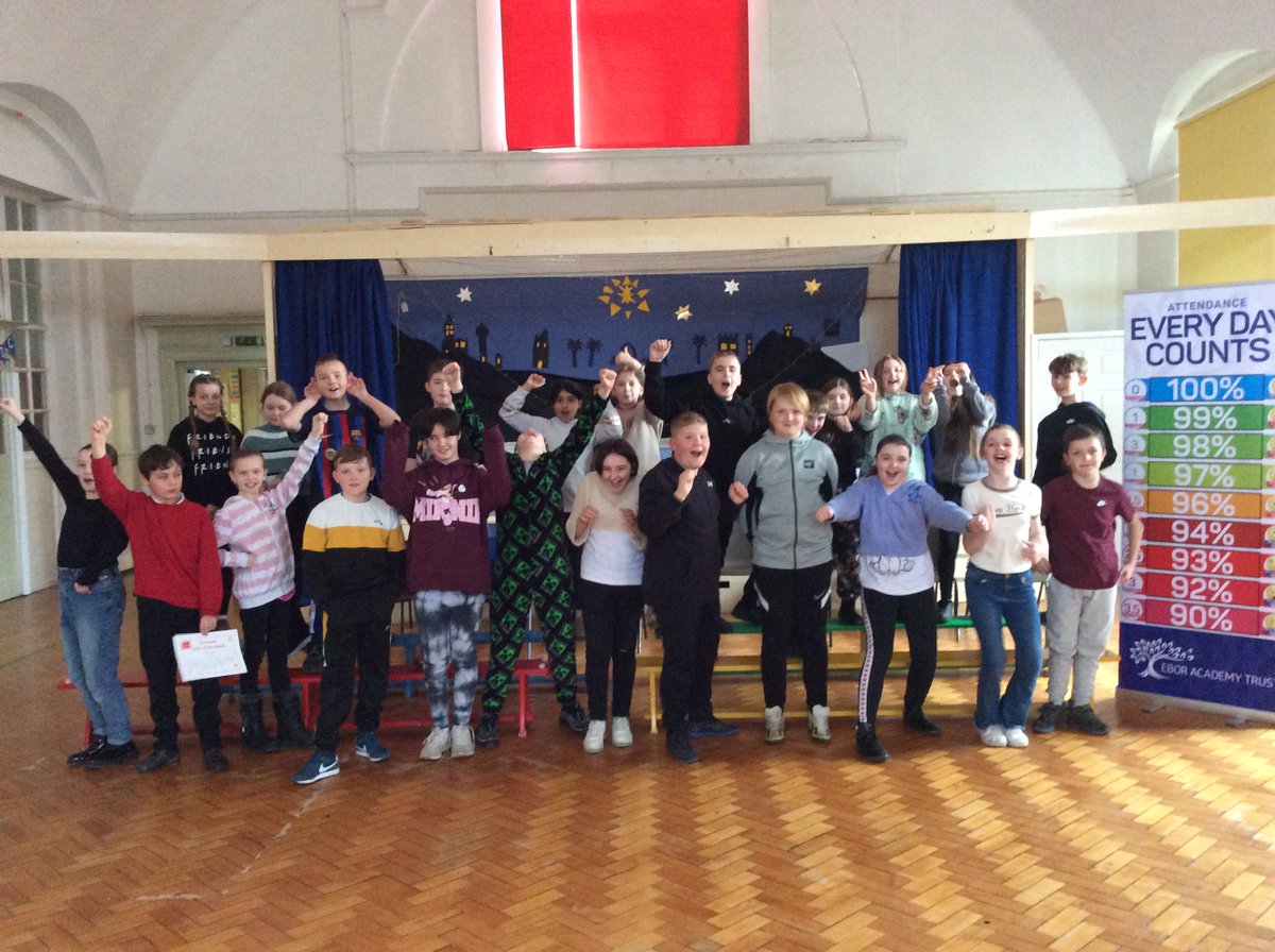 Stonegate class were the first class to win our new attendance 'WOW!' award last week! They celebrated with a non uniform day and are looking forward to an exciting morning at YSJ this week! <a href="/HaxbyRoad/">Haxby Road Academy</a>