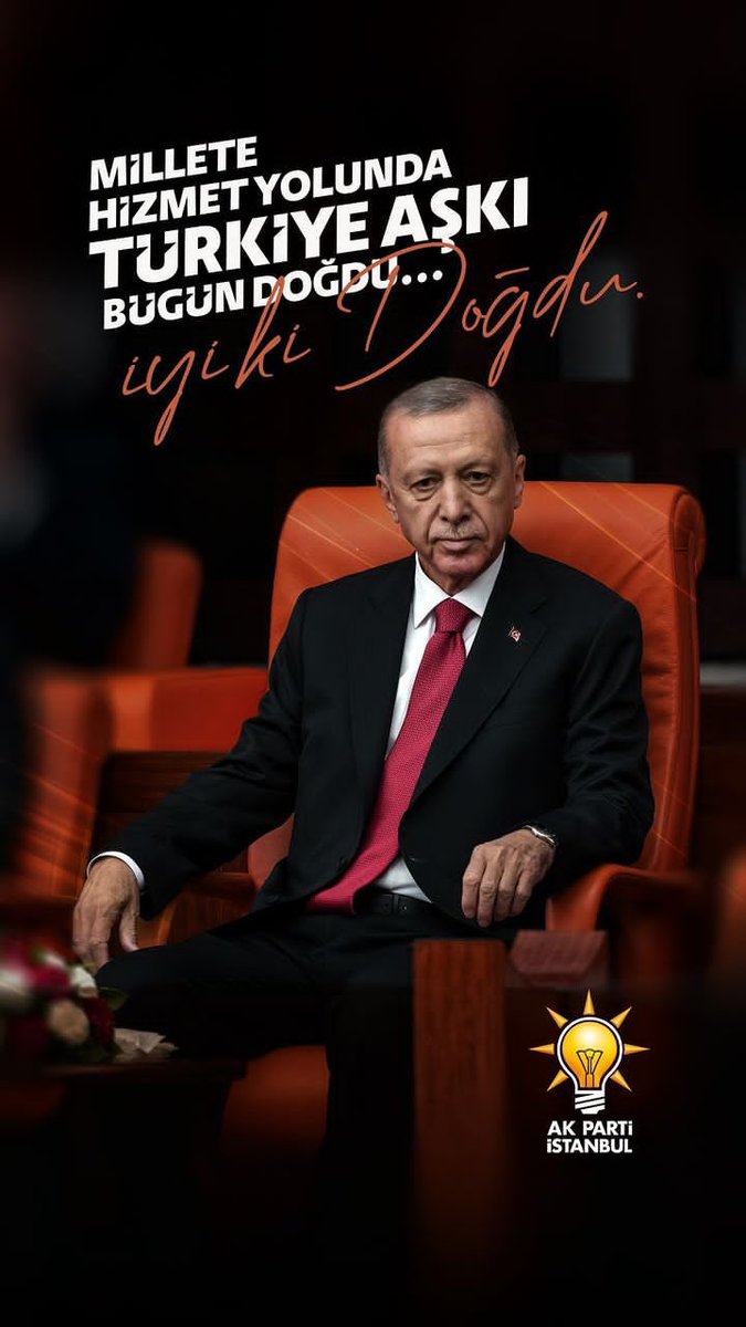 Ömrünü milletine hizmet için adamış, milletimize ve ülkemize sayısız eserler kazandırmış, Dünya Lideri Cumhurbaşkanımız Sayın <a href="/RTErdogan/">Recep Tayyip Erdoğan</a>, Rabbim sağlık ve huzur ile ömrünüze bereket gücünüze güç katsın.

#CumhurunReisi70yaşında
#türkiyeyüzyılı 
#akparti