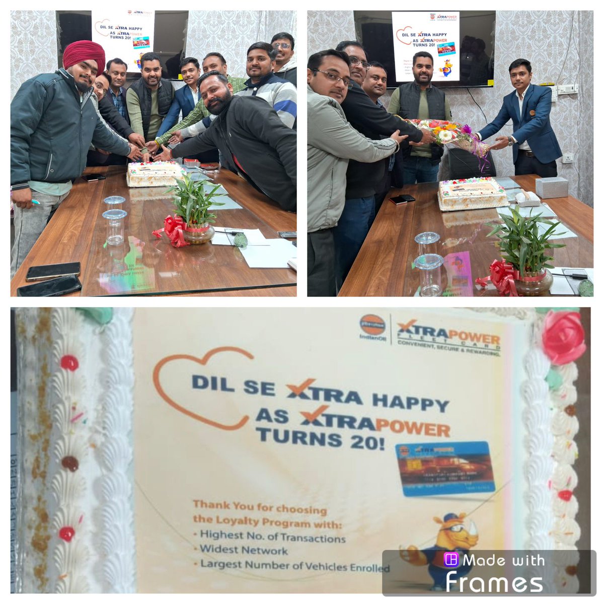 #XtraPower Day celebrated with our Platinum Customer M/ s R.S LOGISTICS at Rudrapur . FMO Rudrapur felicited the customer with Flower Bouquet and Cake Cutting was done. <a href="/ChairmanIOCL/">ChairmanIOC</a> <a href="/DirMktg_iocl/">Director (Marketing), IndianOil</a> <a href="/HemantIoc/">Hemant Rathore</a>