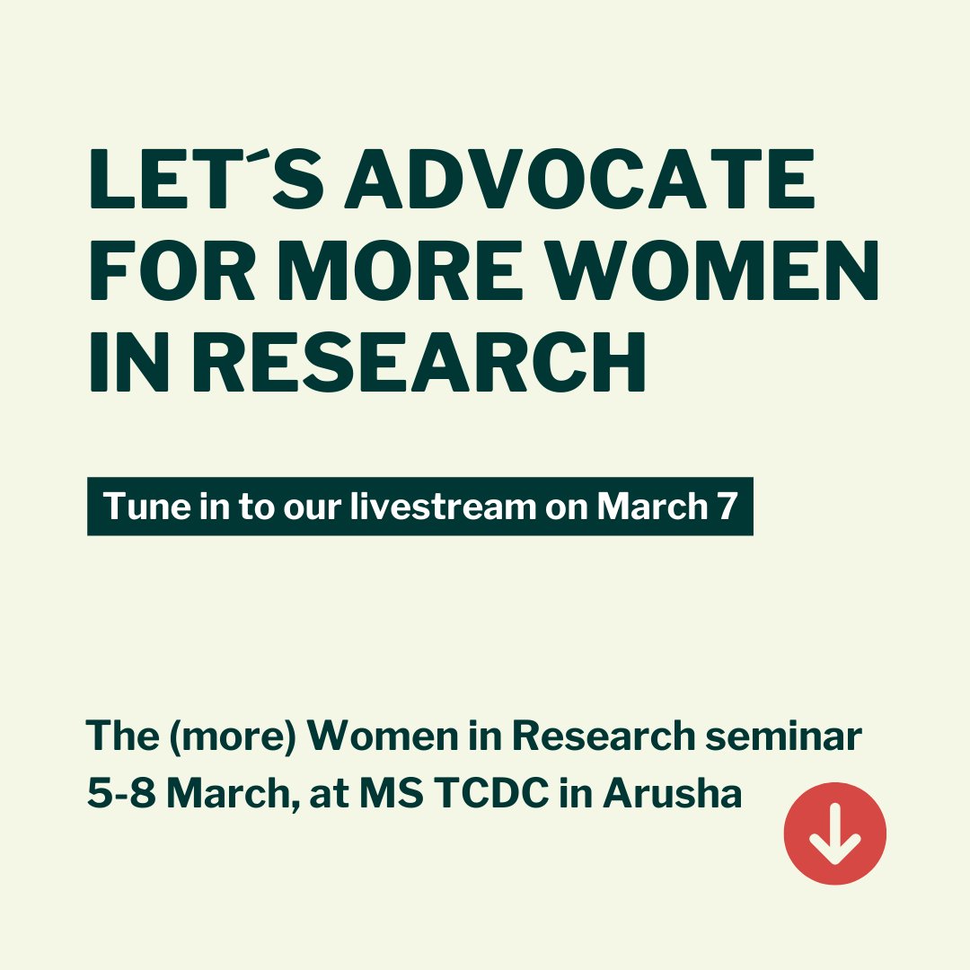 (More) Women in Research seminar: what and why? Meet our facilitators and learn through their words why we need more #WomenInResearch. Today we introduce Dr Caroline Mose, Director of programmes, @MawazoInstitute @MSTCDC @OneYoungAfrica