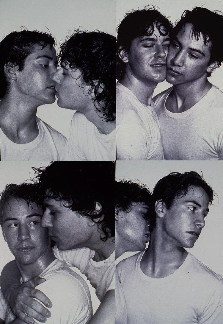 TheCinesthetic's tweet photo. keanu reeves &amp; carl marotte, 1984 https://t.co/HfAd8QICnG