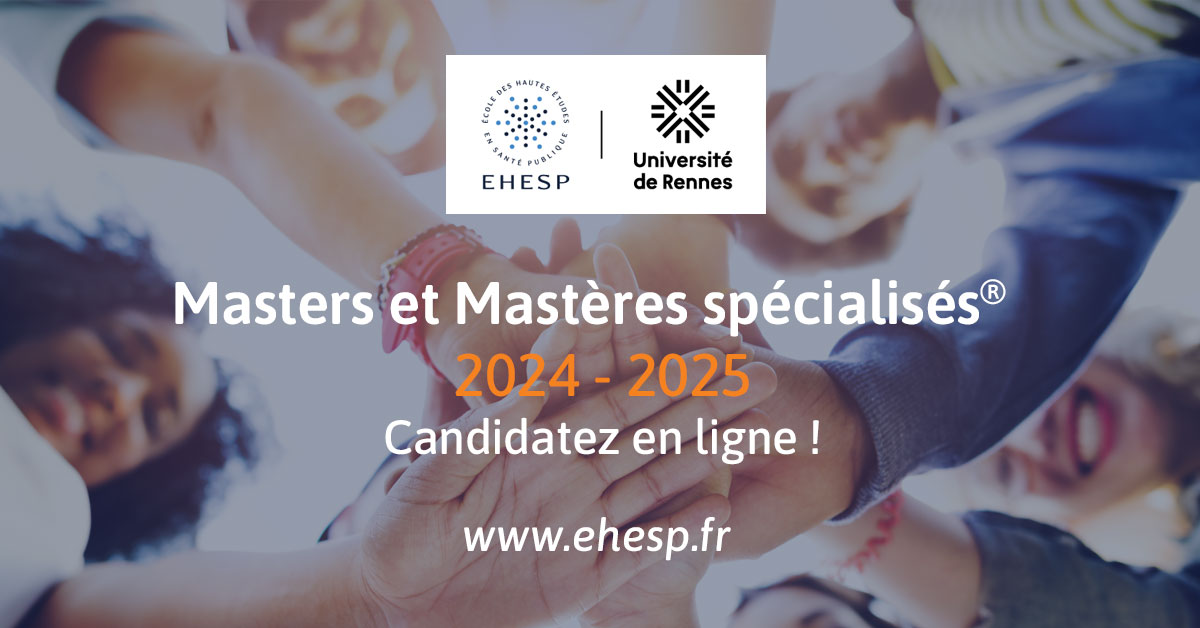 [FORMATION] Vous souhaitez intégrer l'@EHESP ? Les #candidatures en #Master 1 mention santé publique ou administration de la santé sont ouvertes ! Consultez le calendrier & les modalités de candidatures de l'ensemble de nos formations 2024-2025 ▶️ehesp.fr/2024/02/26/mas…