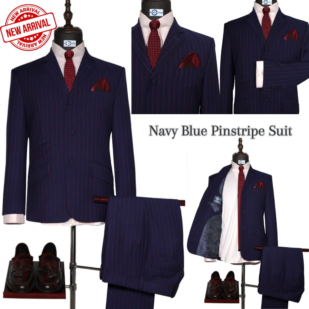 New Arrival Navy Blue Pinstripe Suit
#pinstripesuit #stripesuit #modsuit #menwear #modstyle #modfashion #modclothing #mensuit #2piecesuit #suitformen #vintagestyle #tabcollarshirt #modshirt #menshirt #fomalshirt #pocketsquare #knittie #leatershoes
modshopping.com/collections/st…