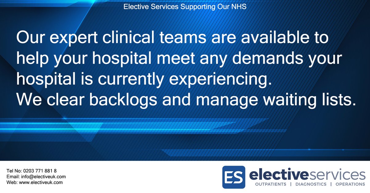 We support most #NHS Services, contact us today for information on our high quality, #insourcing services.
