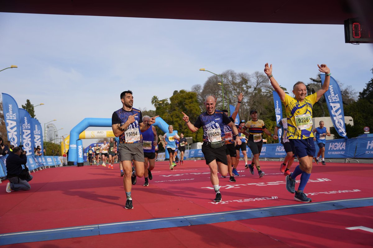 Mitja marató Sevillana amb el cosí <a href="/DaniRojas_8/">Dani Rojas</a> 😀
