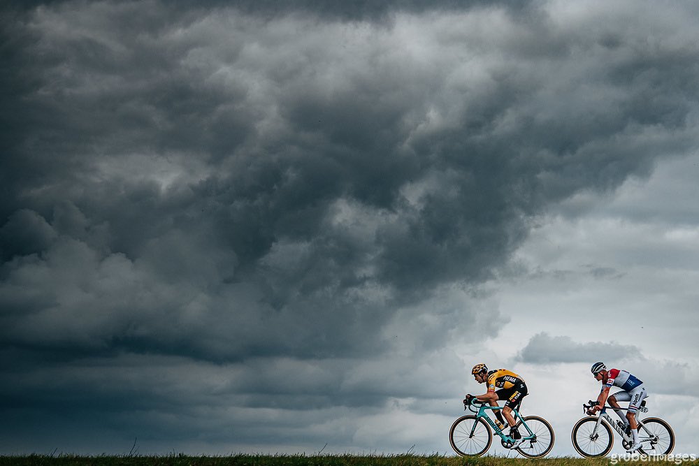 Number of pro wins for Mathieu van der Poel: 46 Number of pro wins for Wout van Aert: 46 They are destined for each other. 🥰 📷: gruberimages