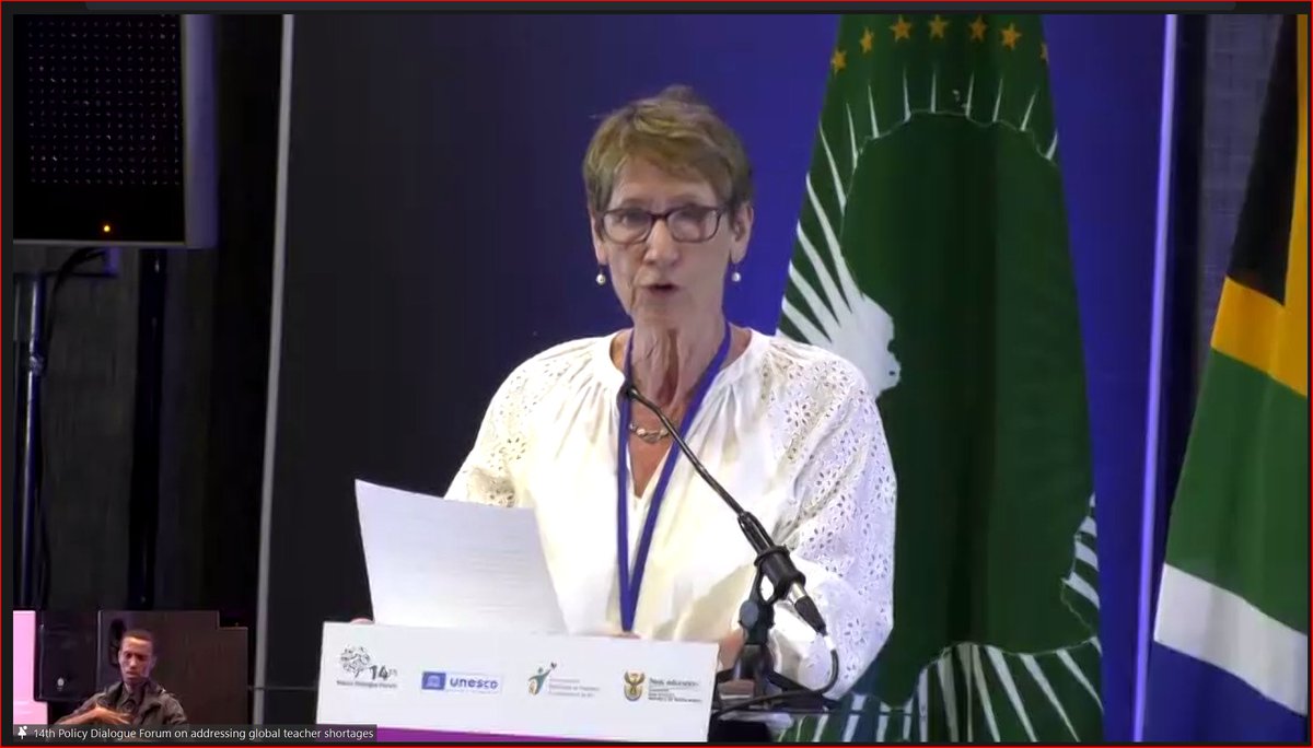 🌍At the launch of the High Level Panel recommendations, Susan Hopgood, EI President, celebrates a landmark moment for education. A global call for action to uplift teachers and fund education is underway. Together, we make history. #UNSG4teachers #GoPublic #FundEducation