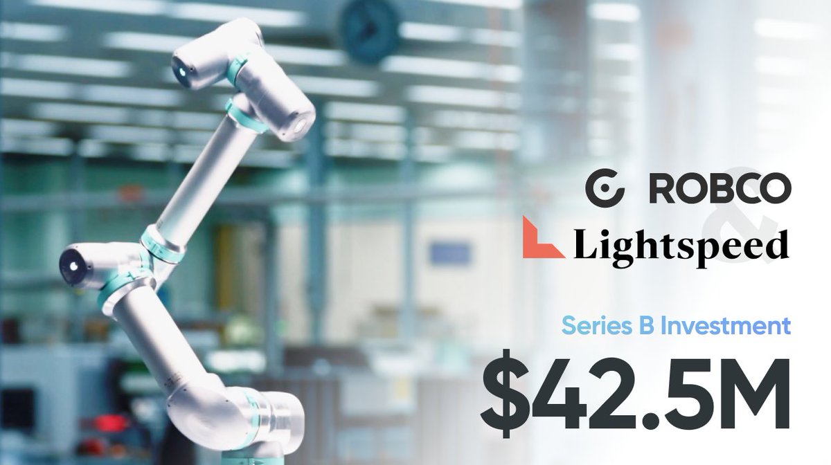 RobCo (@robco_robotics) on Twitter photo Excited to announce <a href="/lightspeedvp/">Lightspeed</a> as a new investor in our Series B, joining our esteemed partners <a href="/sequoia/">Sequoia Capital</a>, Kindred Capital, and <a href="/PromusVentures/">Promus Ventures</a>. Our aim? To lead SME modular robot automation in Europe with newfound support 🦾 <a href="/romanhoelzl/">Roman Hölzl</a>
hubs.li/Q02m9Cwn0 Excited to announce <a href="/lightspeedvp/">Lightspeed</a> as a new investor in our Series B, joining our esteemed partners <a href="/sequoia/">Sequoia Capital</a>, Kindred Capital, and <a href="/PromusVentures/">Promus Ventures</a>. Our aim? To lead SME modular robot automation in Europe with newfound support 🦾 <a href="/romanhoelzl/">Roman Hölzl</a>
hubs.li/Q02m9Cwn0