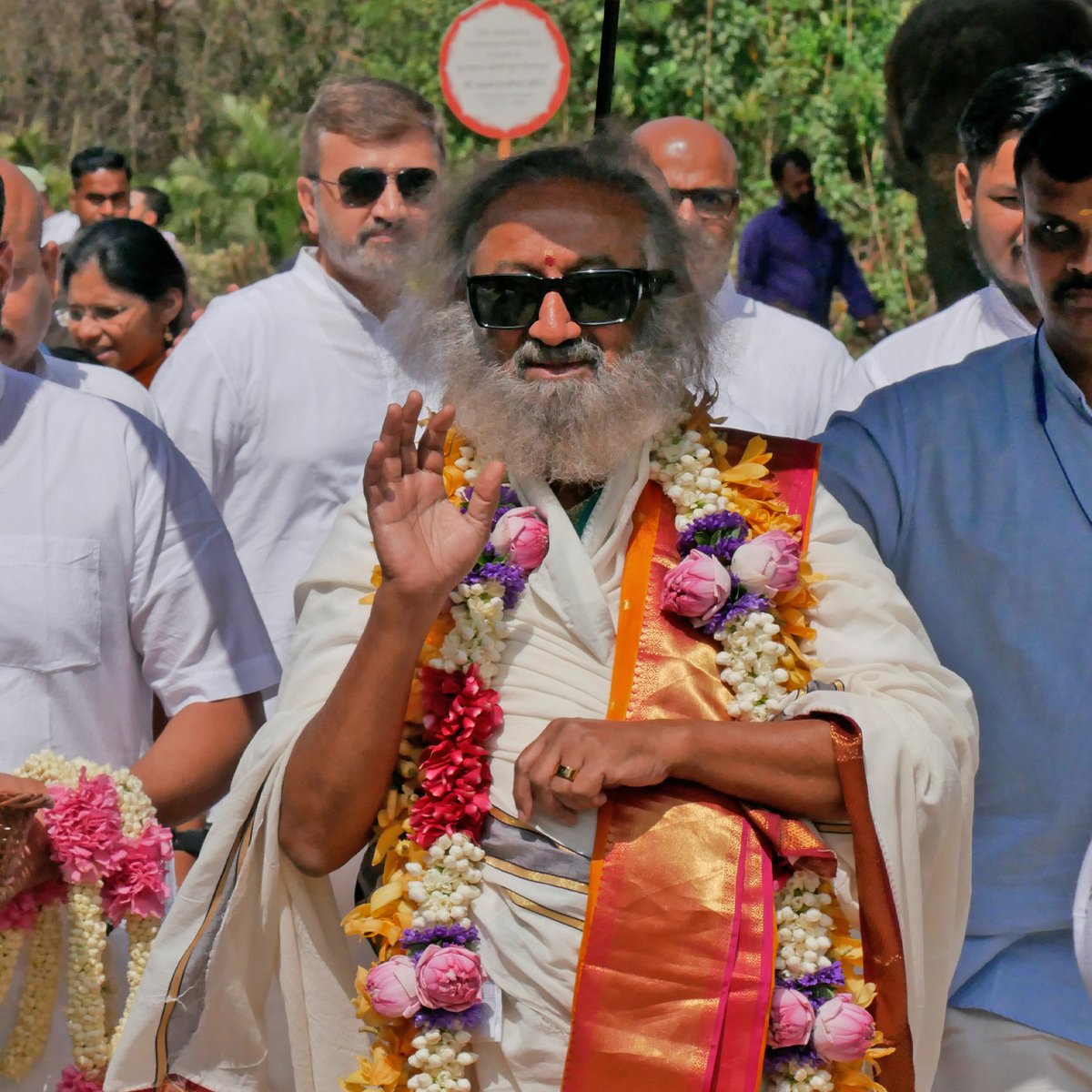 #Gurudev Darshan, Today After Rudra Puja ... 11 DAYS FOR MAHASHIVRATRI...