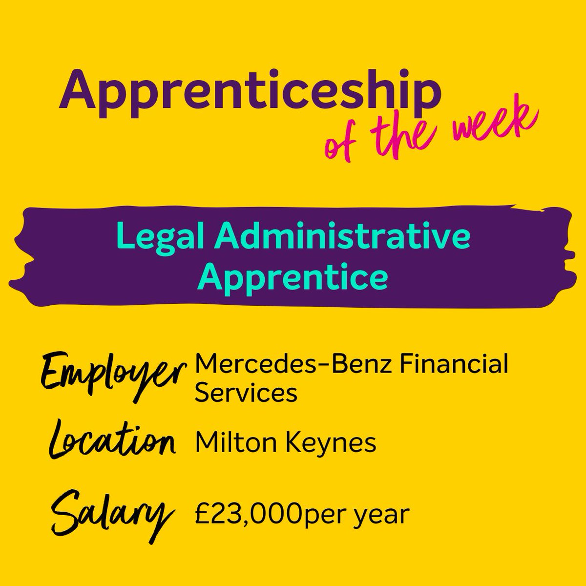 ⭐ Apprenticeship of the week ⭐ To see a full list of our current vacancies or to apply please visit: bit.ly/3T6lixL #Apprenticeships #SkillsForLife #MiltonKeynes #Applynow