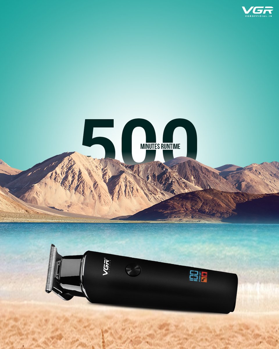 Better and longer grooming is now possible! The GR V-937 has an amazing 500 minutes of runtime.
It Is Available on VGRofficial.in

#vgr #vgrofficial #vgrindia #vgrproducts #vgr937 #groomingproducts #trimmer #beardstyle #zerotrimming #LongBatteryLife #500Minutesgrooming
