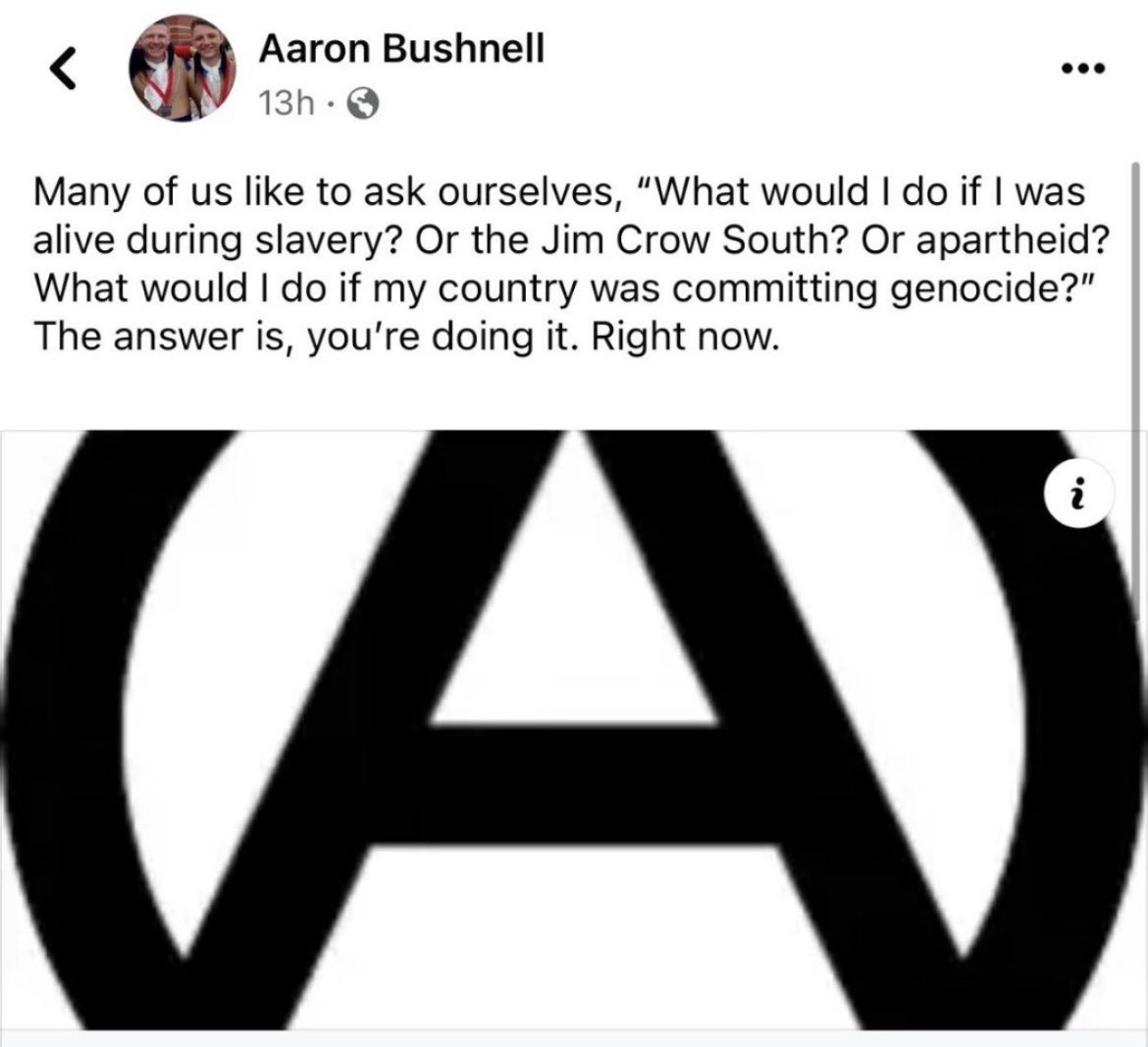 Here is Arron Bushnrlls last social media post