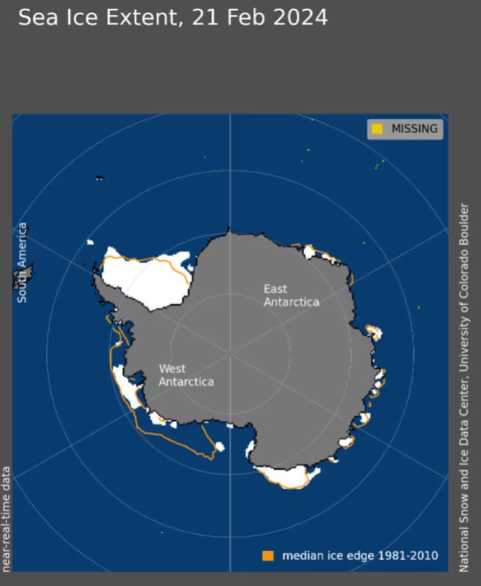 International Cryosphere Climate Initiative (@iccinet) on Twitter photo #Antarctic sea ice plunges to alarming low for the third year in a row
via <a href="/guardianeco/">Guardian Environment</a> <a href="/readfearn/">Graham Readfearn</a>
theguardian.com/world/2024/feb… #Antarctic sea ice plunges to alarming low for the third year in a row
via <a href="/guardianeco/">Guardian Environment</a> <a href="/readfearn/">Graham Readfearn</a>
theguardian.com/world/2024/feb…