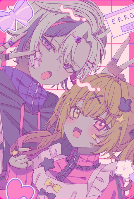 捏造衣装ホシミナイトにじそのサクカ元絵#絵スコート #サラ星図 