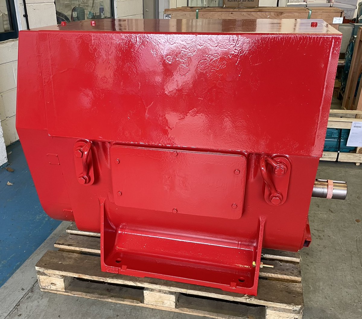 GEC 345.0kw 4 pole 3.3kv motor ready to go to our customer. #electricmotors #GEC
