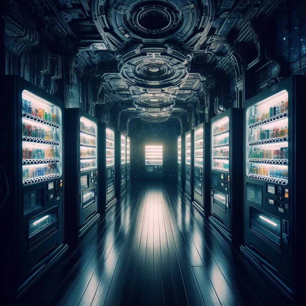 jimmygunawanapp's tweet image. Mystery imaginary vending machine liminal space #generatedAI